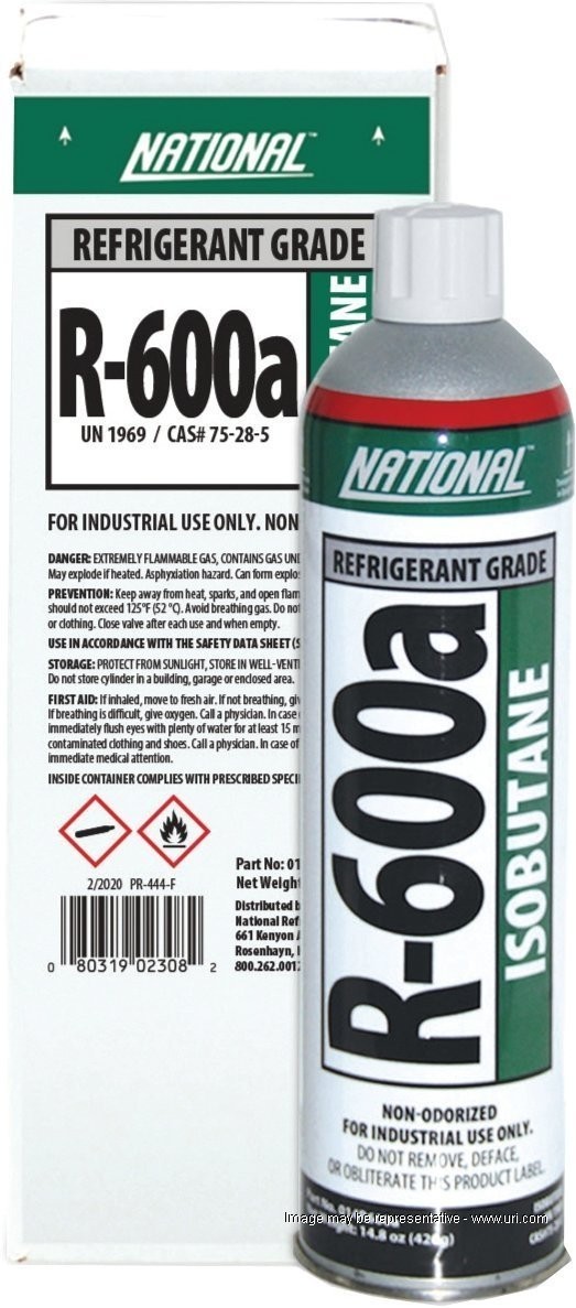 R-600a Refrigerant, Enviro-Safe R600a 6 oz can with hose kit #8051
