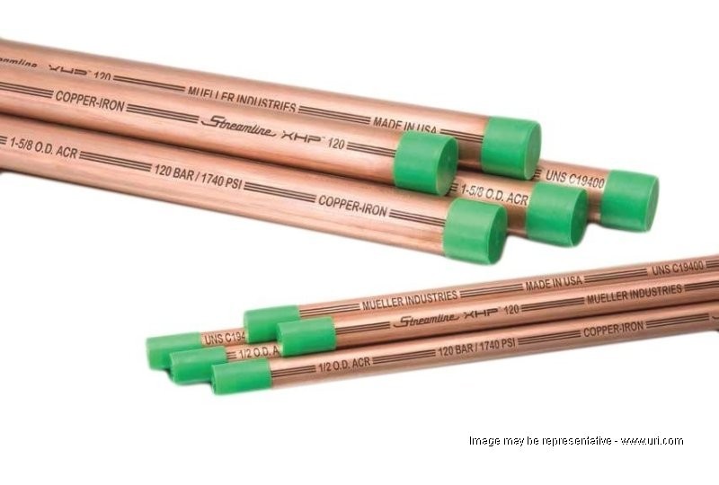 Mueller Streamline Part # MH04010 - Mueller Streamline 1/2 In. X 10 Ft.  Copper Type M Pipe - Copper Pipe Lengths - Home Depot Pro