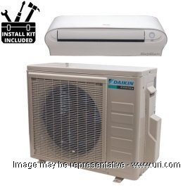 Daikin 12000 BTU Ductless Mini Split Wall Mount Cooling Only 17 SEER 230v with Installation Kit product photo Front View M