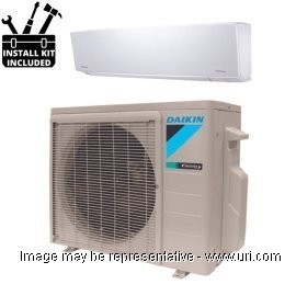 Daikin 12000 BTU Ductless Mini Split Wall Mount Cooling Only 19 SEER 230v with Installation Kit product photo Front View M