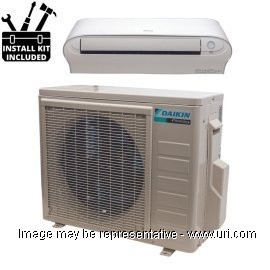 Daikin 18000 BTU Ductless Mini Split Wall Mount Cooling Only 17 SEER 230v with Installation Kit product photo Front View M