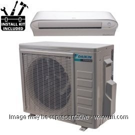 Daikin 18000 BTU Ductless Mini Split Wall Mount Heat Pump 17 SEER 230v with Installation Kit product photo Front View M
