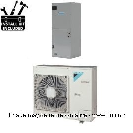 Daikin 48000 BTU Mini Split Commercial Vertical Ducted Heat Pump 14.8 SEER 230v with Installation Kit product photo Front View M