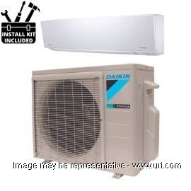 Daikin 24000 BTU Ductless Mini Split Wall Mount Heat Pump 18 SEER 230v with Installation Kit product photo Front View M