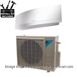 Daikin 9000 BTU Ductless Mini Split Wall Mount Heat Pump 26.1 SEER 230v with Installation Kit product photo Front View M