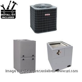 Arcoaire AC Single Phase Split System Economy Single Stg 3.5 Ton 60k BTU Coil 95Pct ULN Furnace 080 MBH 15 SEER2 product photo Front View M