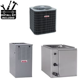 Arcoaire HP Single Phase Split System Economy Single Stg 3 Ton 48k BTU 80Pct ULN Gas Furnace 040 MBH 14.5 SEER2 product photo Front View M