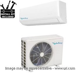 SeaBreeze 18000 BTU Ductless Mini Split Wall Mount Heat Pump 19.5 SEER 230V with Installtion Kit product photo Front View M