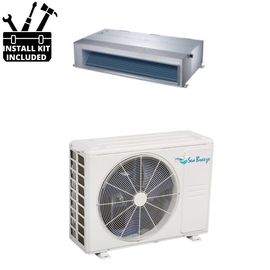 SeaBreeze 18000 BTUDuctless Mini Split Ducted Heat Pump 19.6 SEER 230V with Installtion Kit product photo Front View M